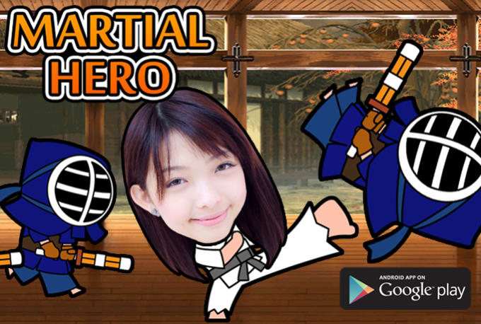 Gig Preview - Make you as the character of the famous android game martial hero