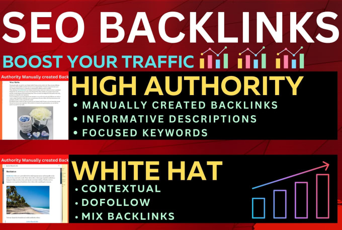 Gig Preview - Do white hat seo link building manual backlink strategy for organic traffic