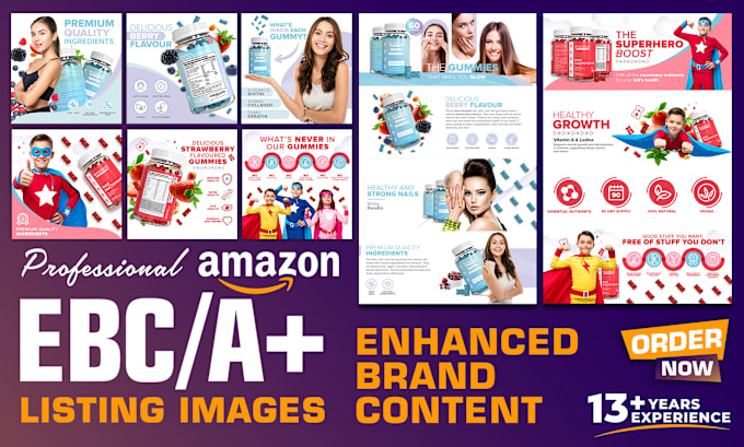 Gig Preview - Design premium ebc amazon a plus content, listing images