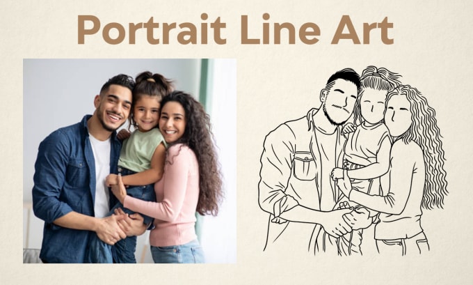 Gig Preview - Draw line art illustration of your photo