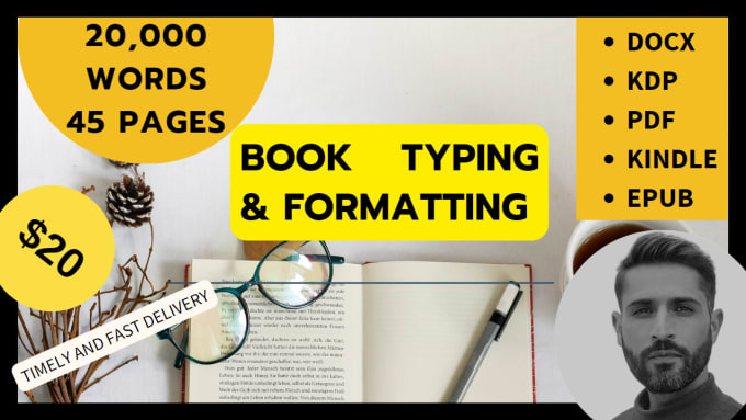 Gig Preview - Type, typeset and format your book for publishing