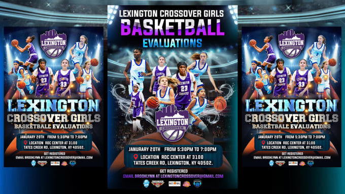 Gig Preview - Design an amazing basketball flyer, sports poster or banner 12 hr