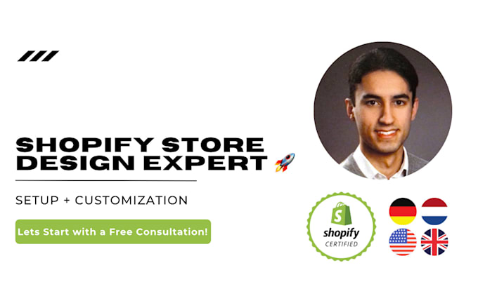 Gig Preview - Build a professional shopify store that converts