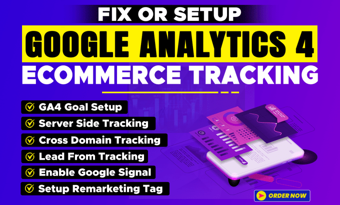 Gig Preview - Fix or setup ga4 enhanced ecommerce tracking