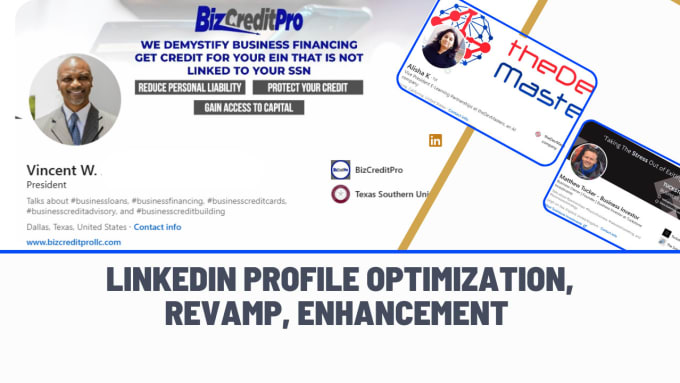 Gig Preview - Do optimize and revamp your linkedin profile