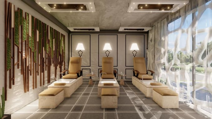 Bestseller - do 3d renders of beauty hair salon, spa, skincare clinic