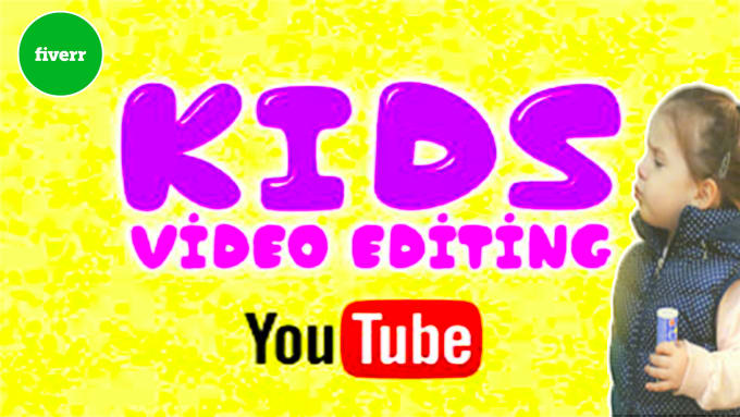 Gig Preview - Do eye catching kids video editing for youtube  within 2 days