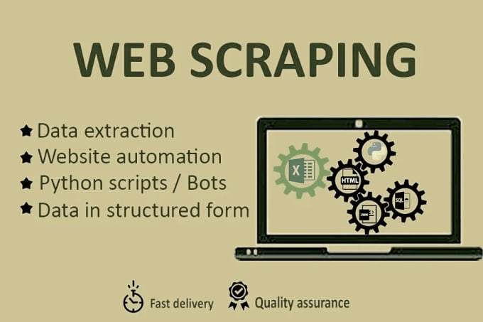 Gig Preview - Do python web scraping, data extraction, and data scraping