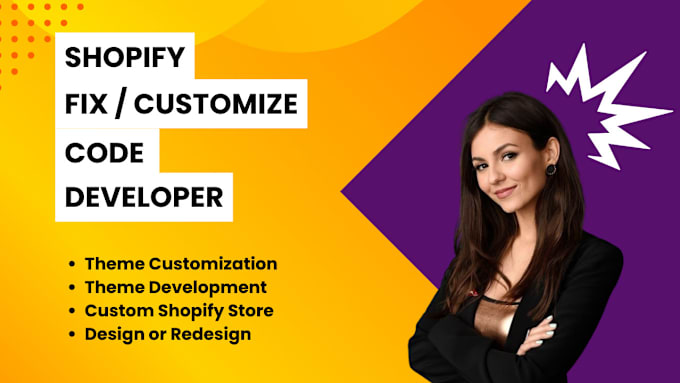 Gig Preview - Be your shopify developer customize, fix bugs and redesign shopify store