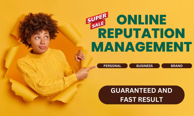 Gig Preview - Our agency will do perfect online reputation management for your brand or business