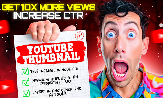 Gig Preview - Create best youtube thumbnail design