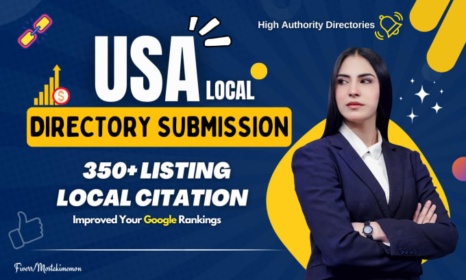 Gig Preview - Do 350 USA local citations and directory submissions for local SEO