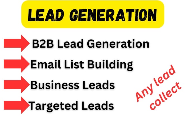 Gig Preview - Do targeted b2b lead generation, and targeted lead collect