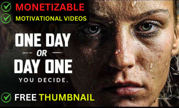 Gig Preview - Create monetizable motivational, viral youtube  shorts, reels motivational video