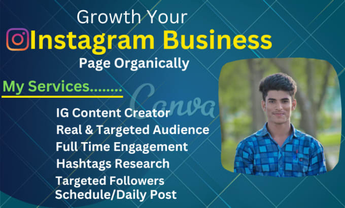 Gig Preview - Do fast organic instagram growth for instagram promotion