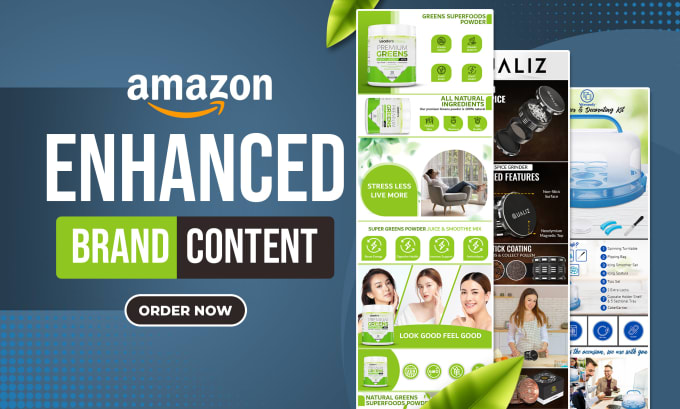 Gig Preview - Design amazon enhanced brand content ebc or a plus content pages