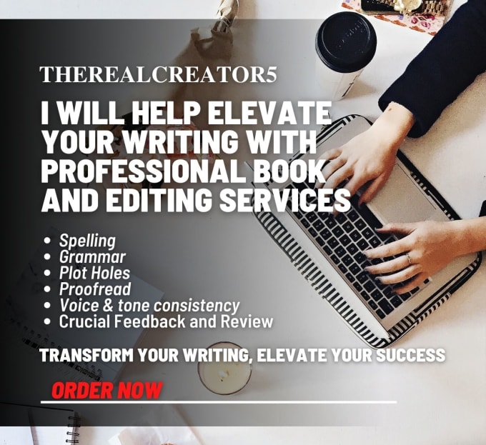 Gig Preview - Help elevate your writing with professional book and editing services