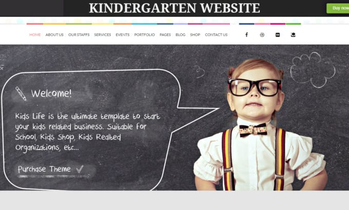 Gig Preview - Build kindergarten website, school website with enrollment form