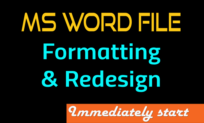 Gig Preview - Do microsoft word document formatting