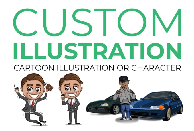 Gig Preview - Do custom cartoon illustration or character