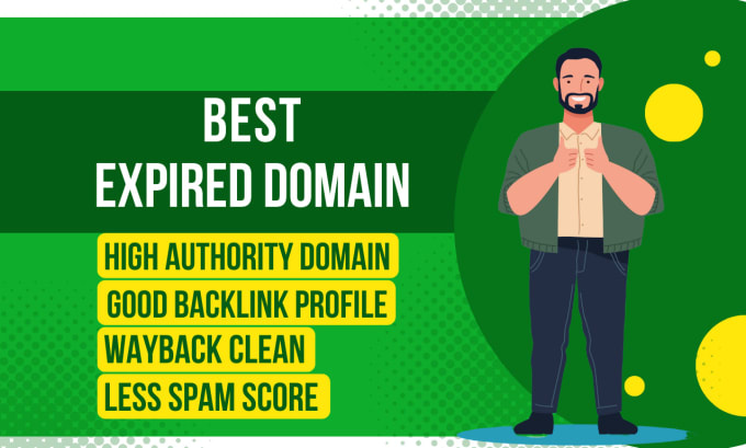 Gig Preview - Finding best expired domain with good backlink profile