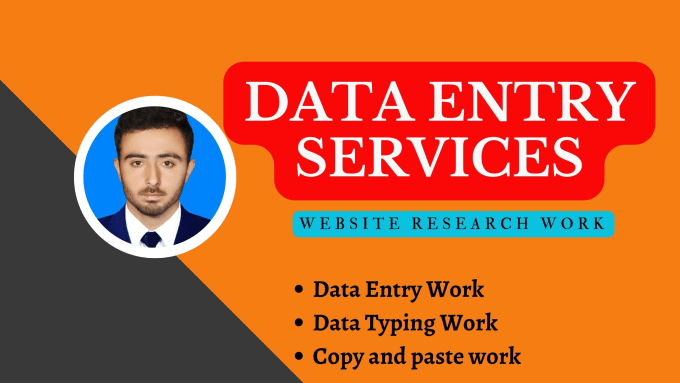 Gig Preview - Do any types of data entry services and web research work