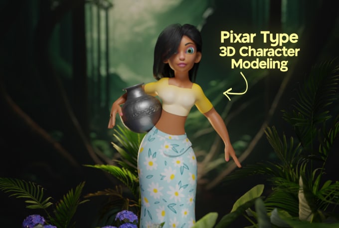 Gig Preview - Create disney pixar type 3d character modeling for you