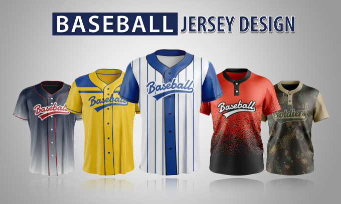 Gig Preview - Do baseball jersey design and custom sublimation jersey