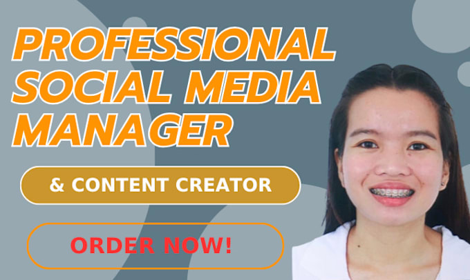 Gig Preview - Be your expert social media manager and content creator