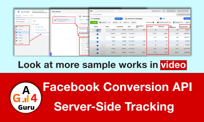 Gig Preview - Setup facebook conversion API, server side tracking