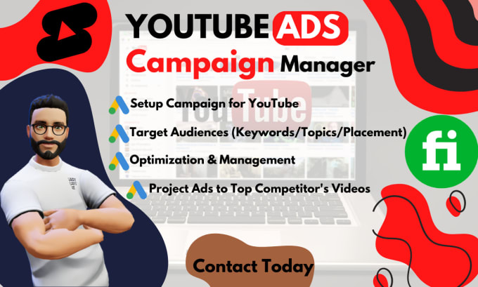 Gig Preview - Setup your youtube ads campaigns with google ads