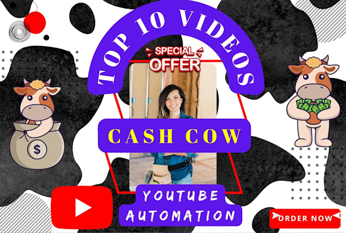 Gig Preview - Create top 10 cash cow faceless videos and cash cow youtube automation channel