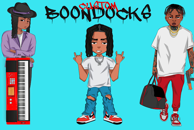 Gig Preview - A boondocks cartoon style of your picture