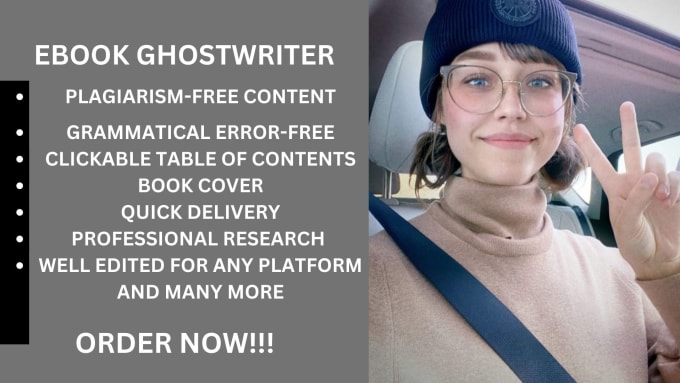 Gig Preview - Ghost write 30,000 words ebook as ghost book writer, and ghost ebook writer