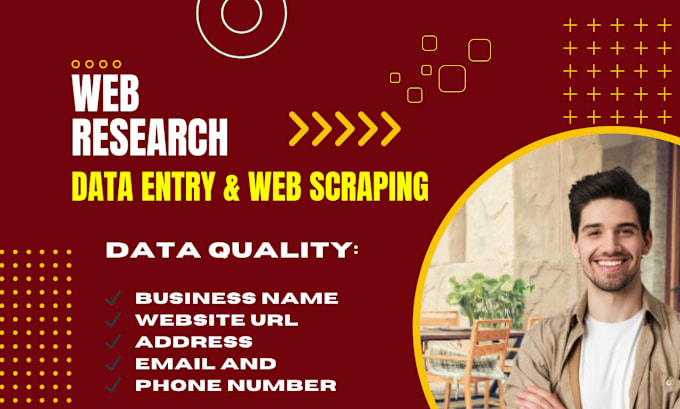 Gig Preview - Do web research data entry and google maps scraping