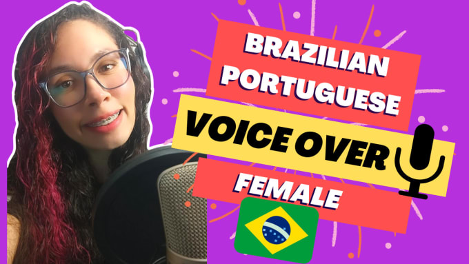 Gig Preview - Record cartoon kids voices in brazilian portuguese