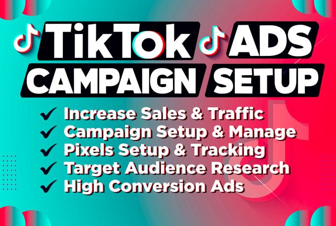 Gig Preview - Setup tik tok ads campaign, tik tok ads, tik tok video ads, tik tok advertising