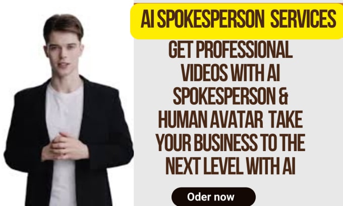 Gig Preview - Creating ai spokesperson video with male and female avatars