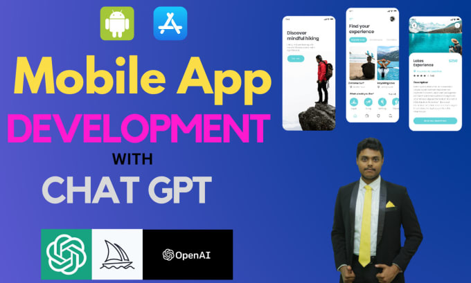 Gig Preview - Develop custom mobile apps with chatgpt API and doll e