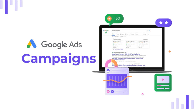 Gig Preview - Setup run google ads adwords PPC campaigns for your website