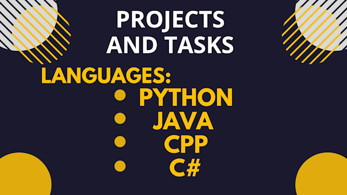 Bestseller - write your java, c, cpp, python assignments, projects codes