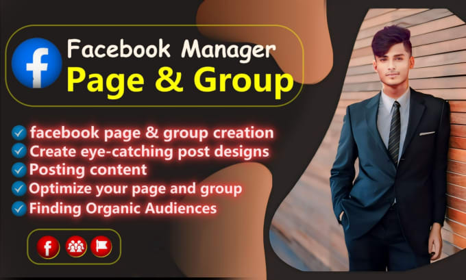 Gig Preview - Be your facebook page  or fb group manager and content creator