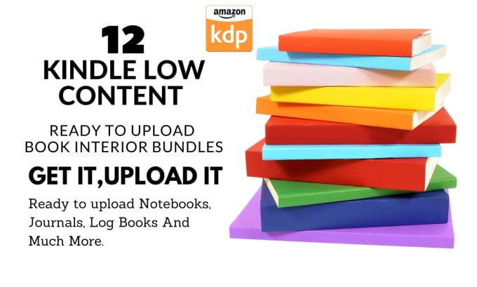 Bestseller - provide 12 low content books ready to upload for KDP or etsy