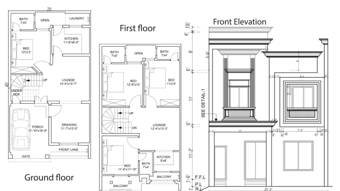 Gig Preview - Be your architect, draftsman for house plan, 2d floor plan, autocad drawing