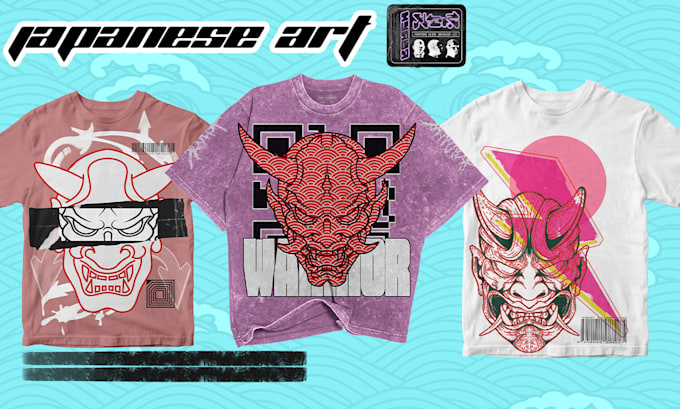 Gig Preview - Do japanese anime manga illustration  for t shirt  streetwear