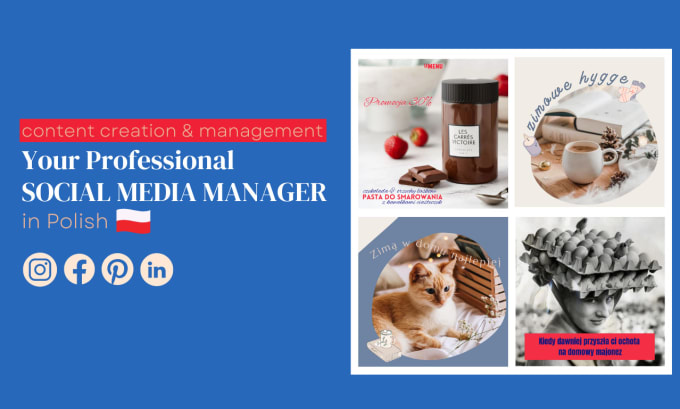 Gig Preview - Be your professional social media manager in polish