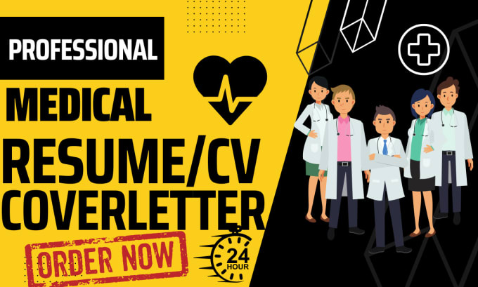 Gig Preview - Provide medical, healthcare CV resume  and cover letter writing service