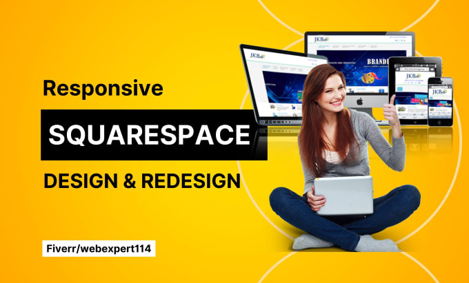 Gig Preview - Build a professional and responsive squarespace website design or redesign