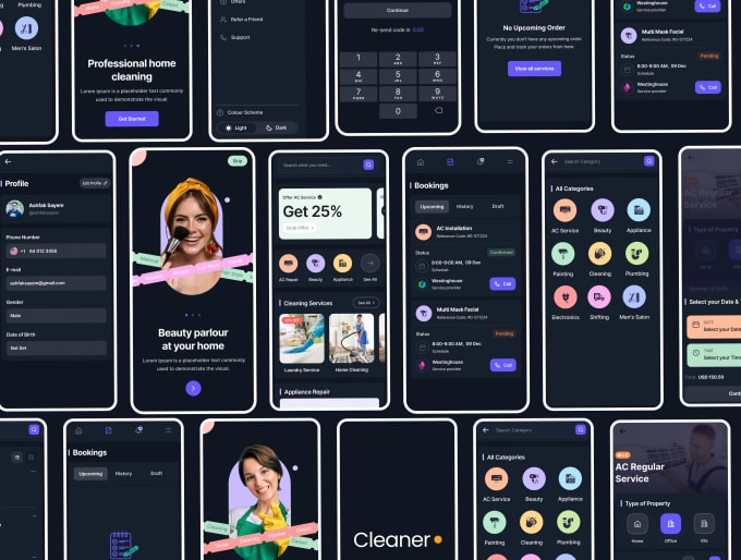 Gig Preview - Design figma prototype, app prototype and UI UX design