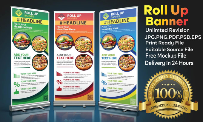 Gig Preview - Design a roll up banner for your business